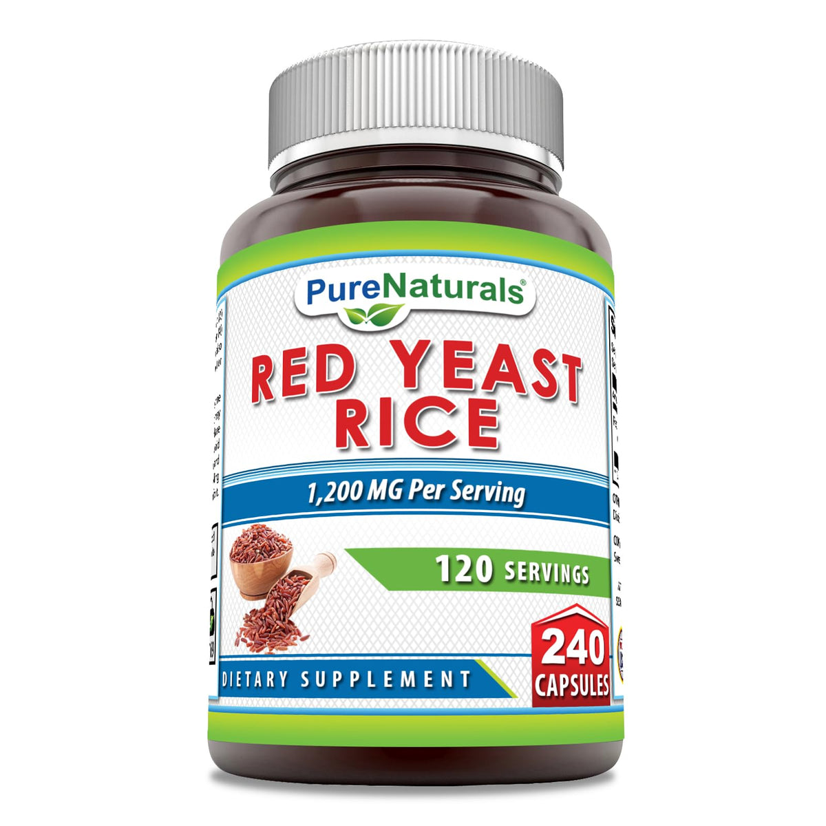 Pure Naturals Red Yeast Rice 1200 mg - 240 Capsules