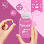 LongLifeNutri NeuroNourish Centrophenoxine 300mg - 120 Vegetarian Capsules - image 5