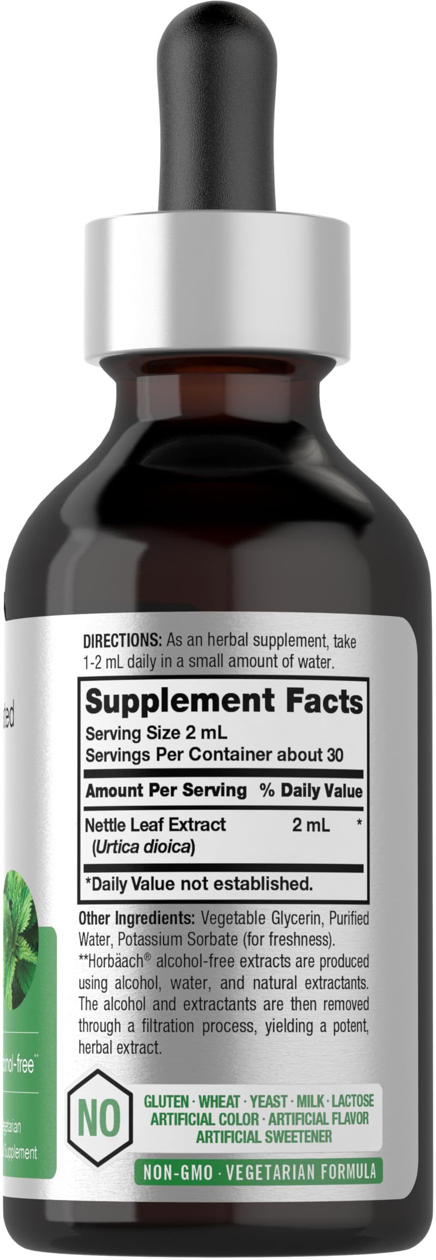 Horbäach Nettle Leaf Extract Drops Alcohol Free - 2 fl oz - image 2