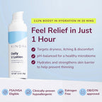Kindra Daily V Lotion for Dryness with Hyaluronic Acid - 60 Applications - image 2