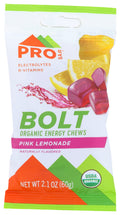PROBAR Organic Pink Lemonade Bolt Energy Chews - Pack of 12