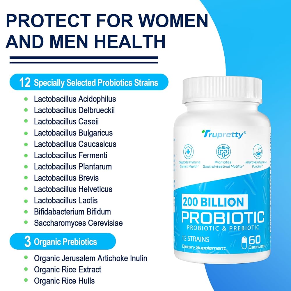 Trupretty Probiotics for Women Men, Daily Supplement