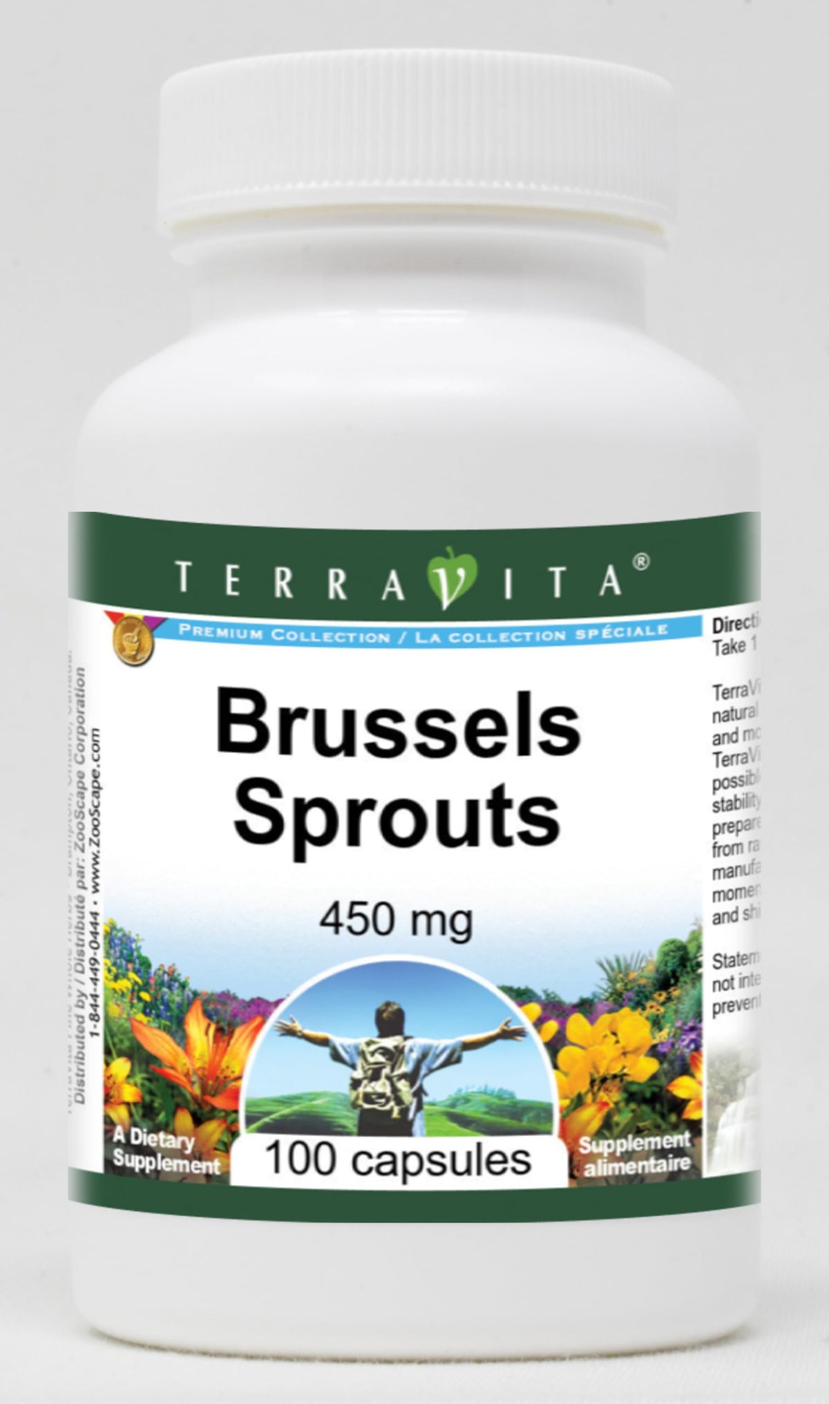 Terravita Brussels Sprouts 450 mg - 100 Capsules