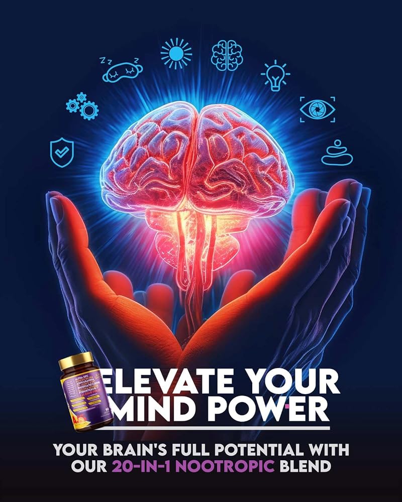 AJS Alpha GPC Nootropic Brain Supplement 90CT