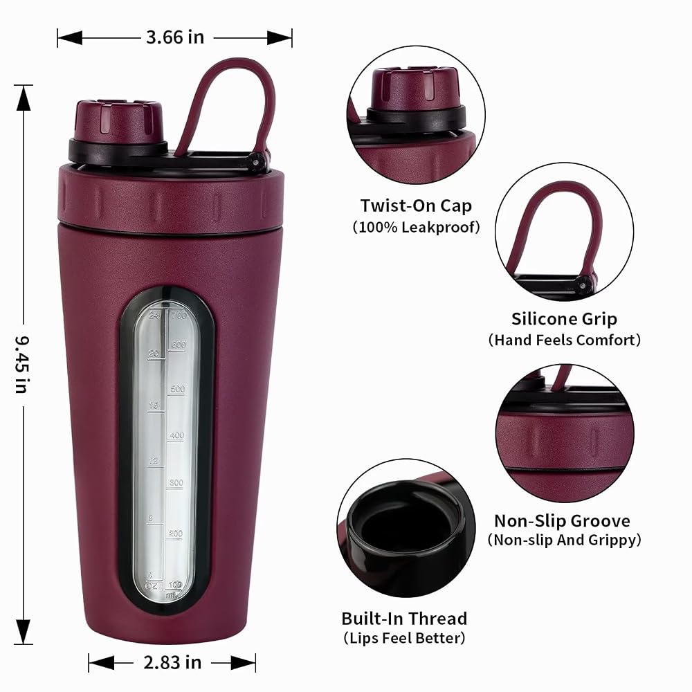 TOOFEEL 28 OZ Stainless Steel Shaker Bottle