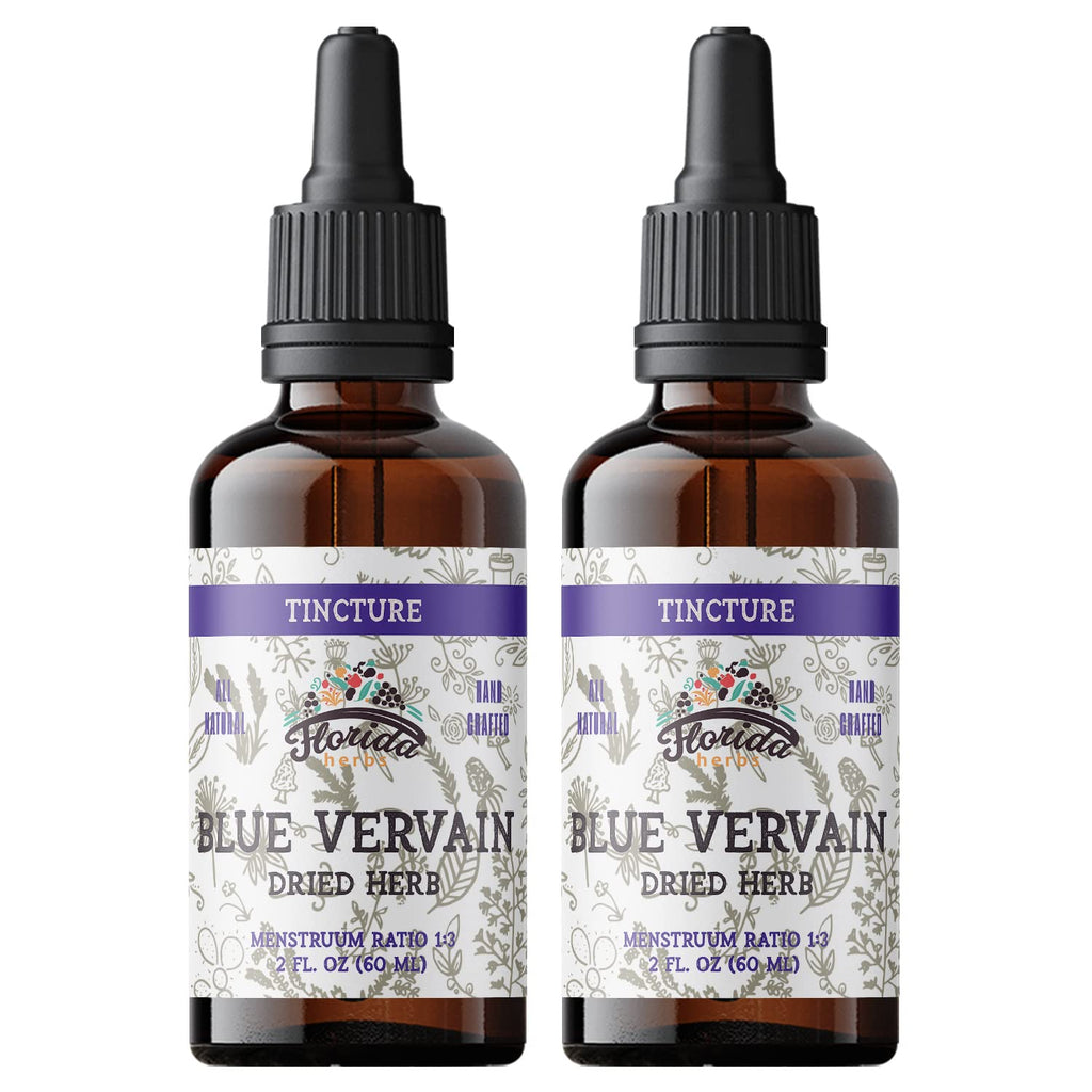 FLORIDA HERBS Blue Vervain Herb Organic Extract Tincture - 2 fl oz