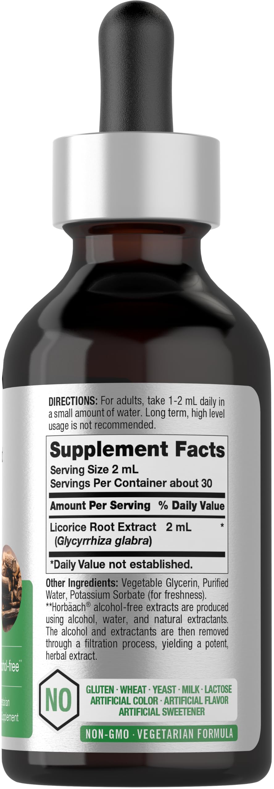 Horbäach Licorice Root Extract Alcohol-Free Tincture - 2 fl oz - image 2
