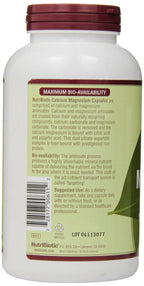 NutriBiotic Calcium Magnesium - 250 Capsules - image 2