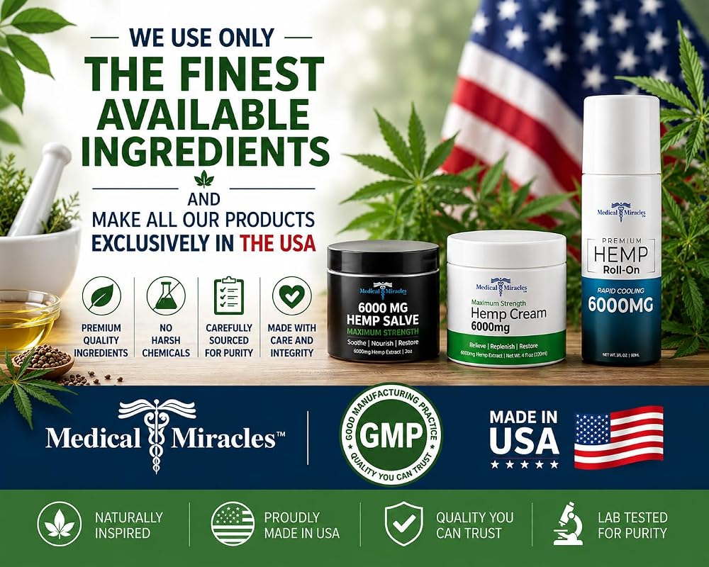 Medical Miracles Hemp Salve 20000 MG - 2 oz - image 3
