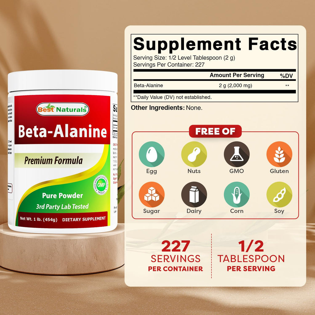 Best Naturals Beta Alanine Pure Powder 1 Pound