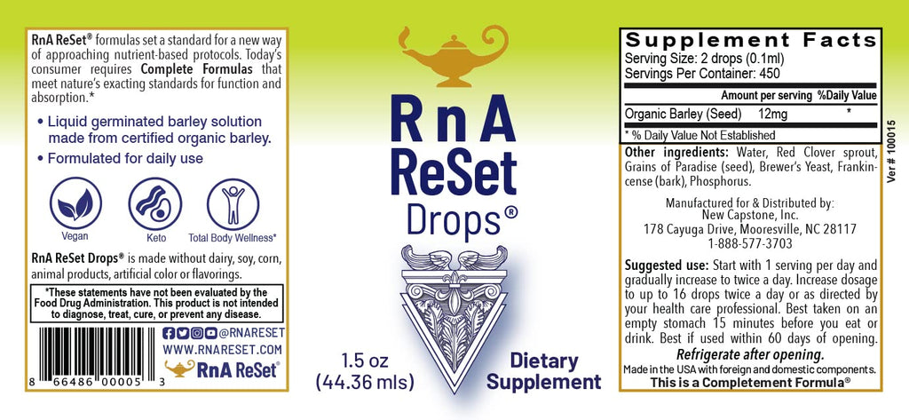 RnA ReSet Total Body Reset Dietary Supplement Protocol Bundle - 5 Formulas - image 6