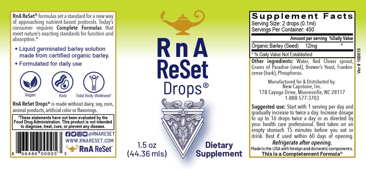 RnA ReSet Total Body Reset Dietary Supplement Protocol Bundle - 5 Formulas - image 6