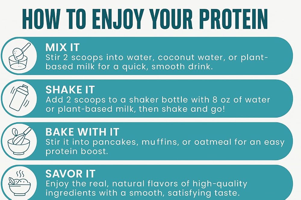 TOZZY Organic Vegan Pea Protein Powder