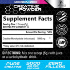 Nature's Nutrition Creatine Monohydrate Micronized Powder - 60 Servings - image 2