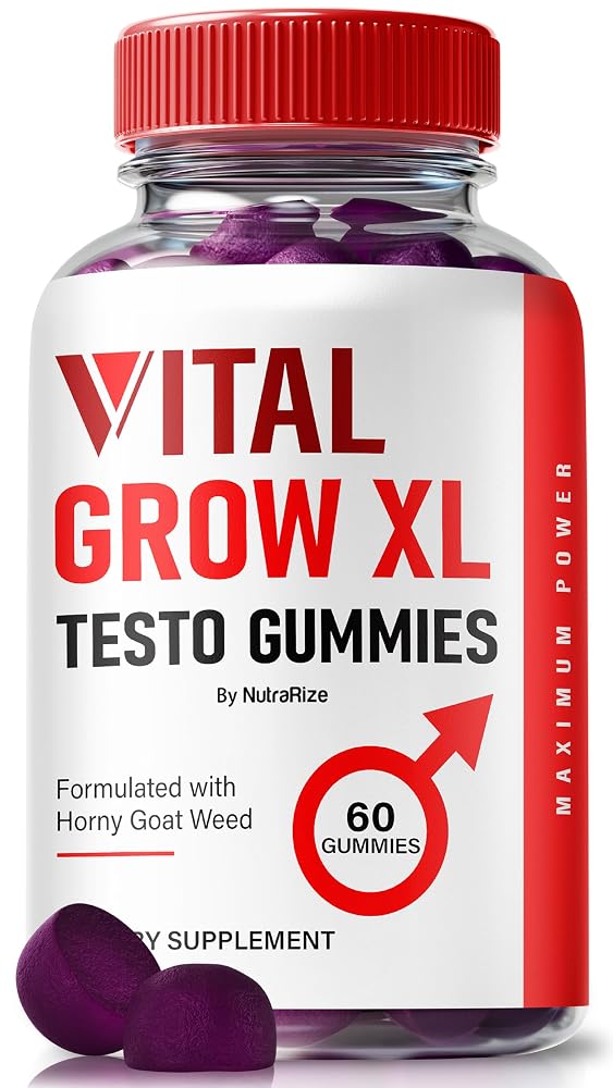 NutraRize Vital Grow XL Gummies for Men - 60 Gummies