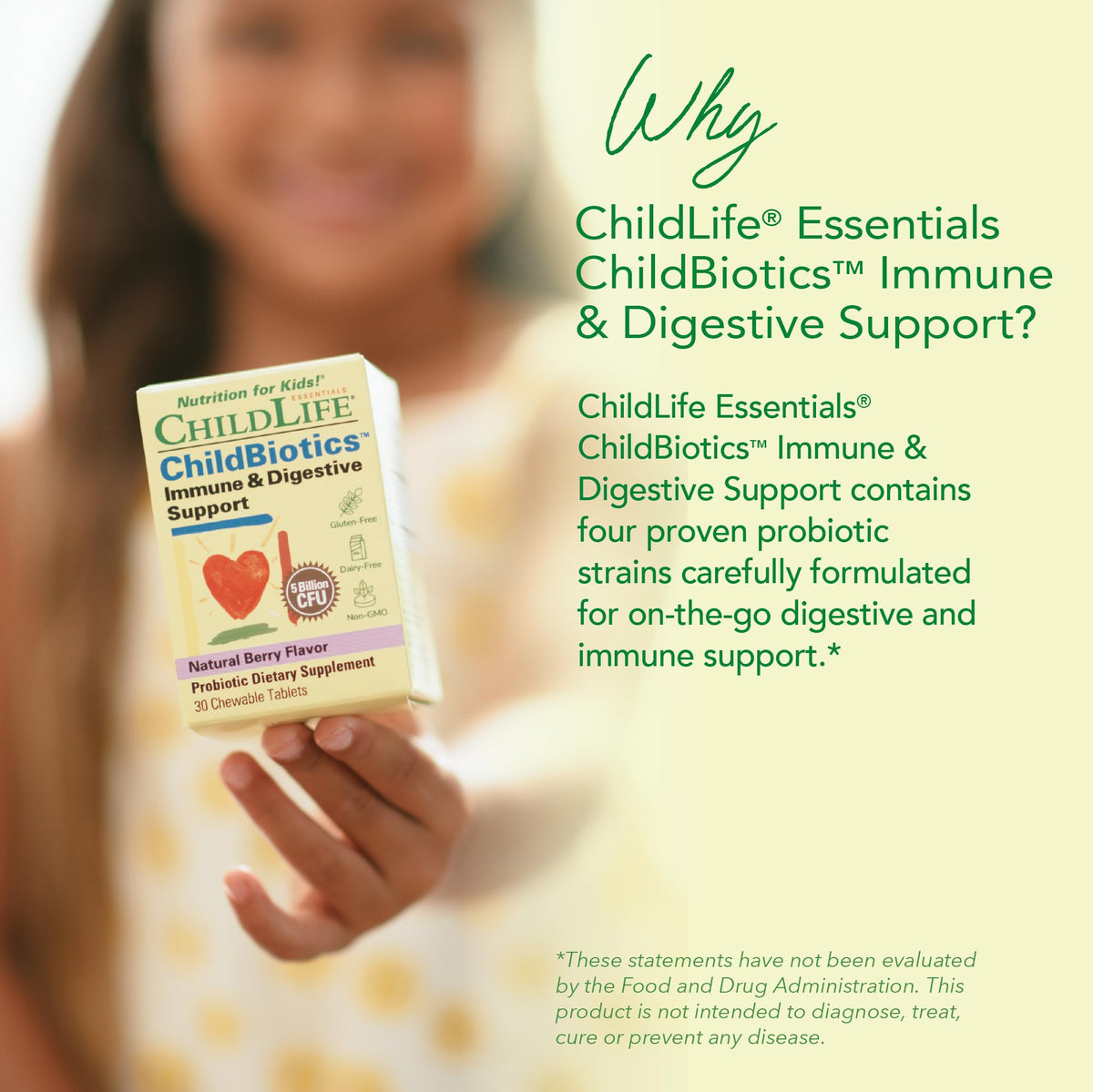 ChildLife Essentials Childbiotics Immune & Digestive Support - 30 Tablets - image 3