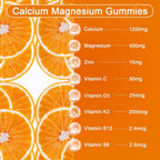 Fajeckma Calcium Magnesium Zinc Gummies - 120 Count - image 5