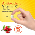 Sundance Vitamin C with Rose Hips 500mg - 90 Vegetarian Tablets - image 6
