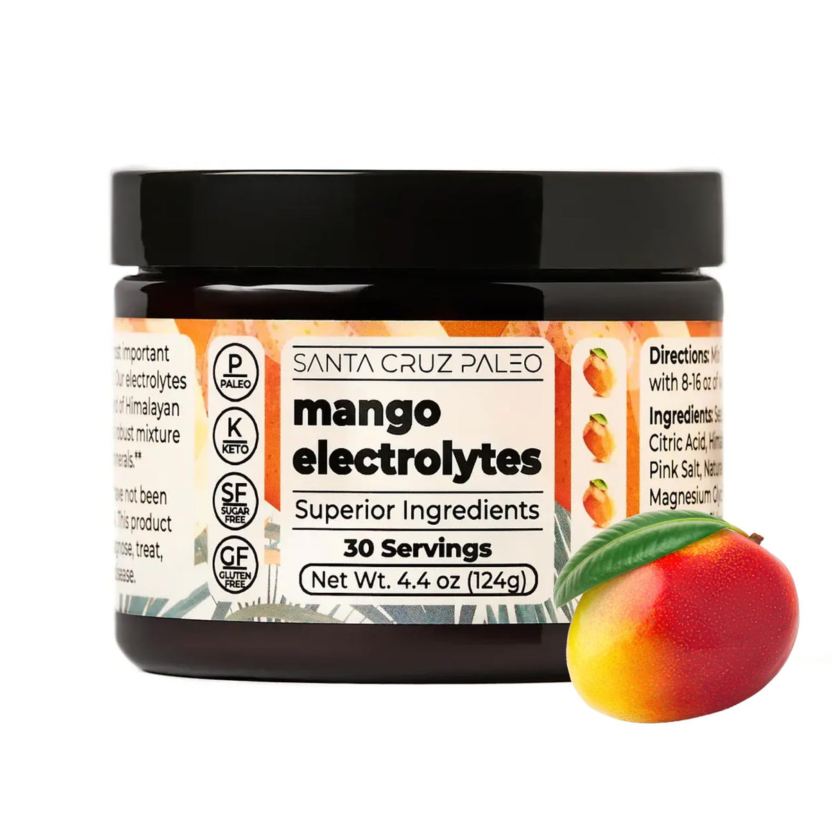 Electrolytes by Santa Cruz Paleo - Made with Sea Salt and Pink