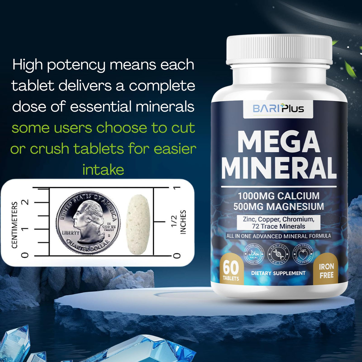 BARIPLUS Mega Mineral Complete Complex - 60 Tablets - image 5