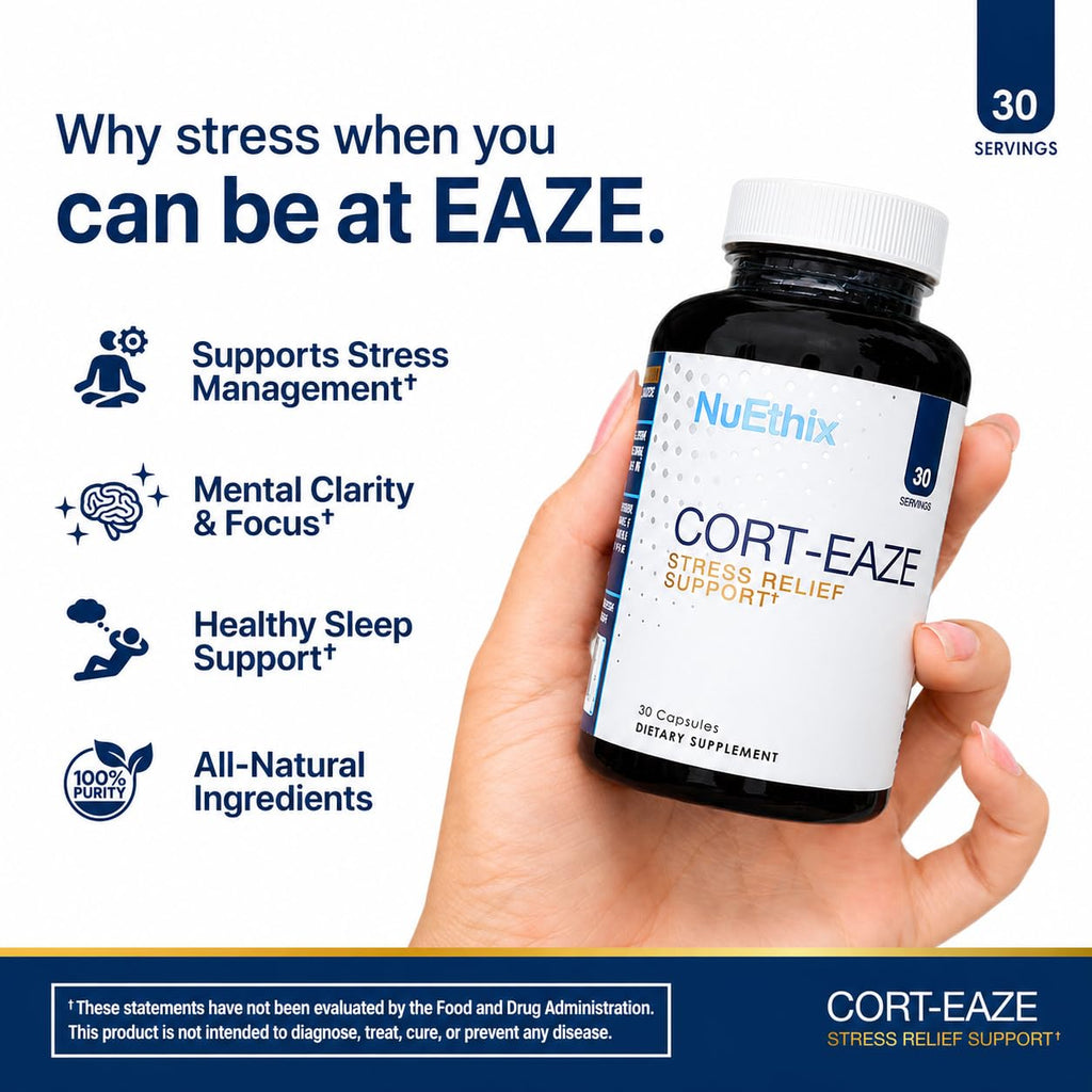 NuEthix Formulations Cort-Eaze Cortisol Support - 60 Capsules - image 2