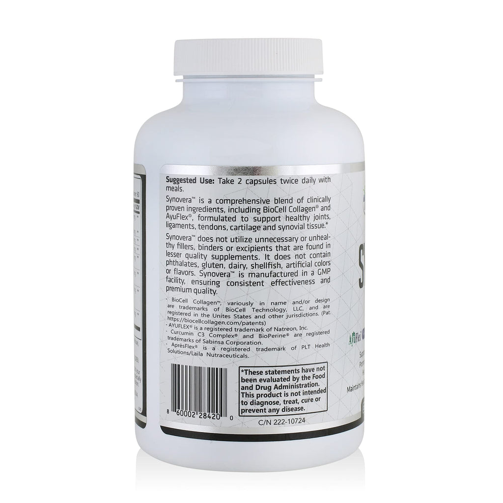 HCP Formulas Synovera Joint Support Complex with Turmeric - 120 Capsules - image 3