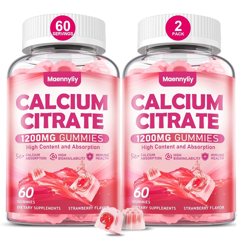 Maennyliy Calcium Citrate Gummies 1200 mg for Adults: Ultimate