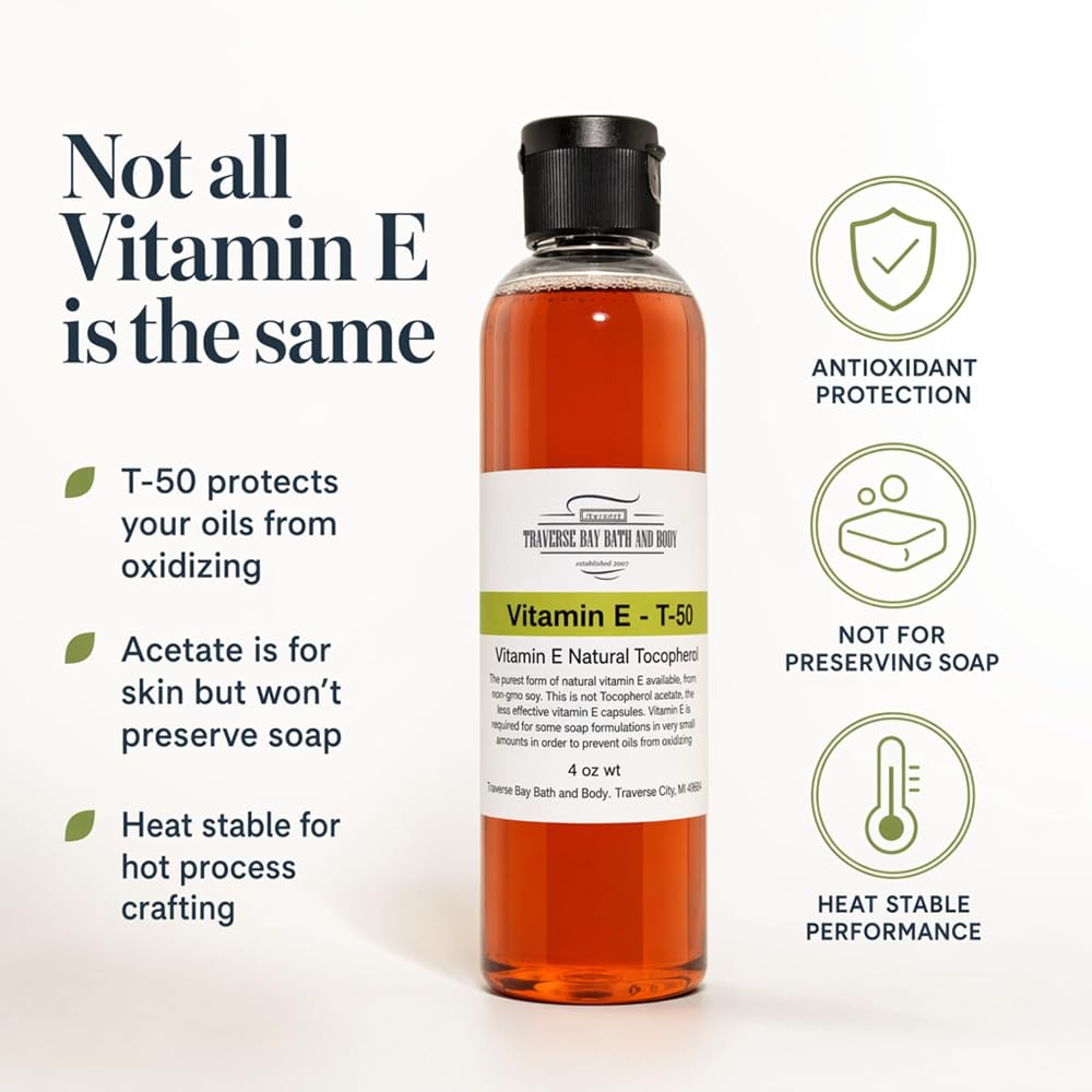 Traverse Bay Bath and Body Vitamin E T-50 Tocopherol - 4 oz - image 4