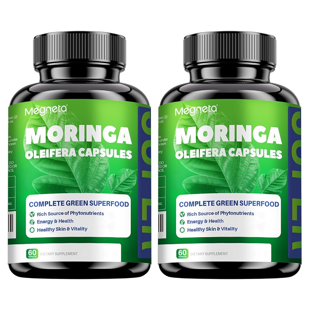 MEGNETA Moringa Capsules - 12000mg Moringa Powder