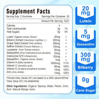 VZOXAINS Sugar Free Lutein Zeaxanthin Gummies