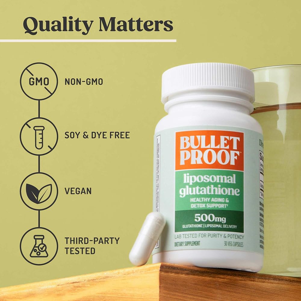 Bulletproof Liposomal Glutathione Force Antioxidant Capsules - 30 Count - image 5