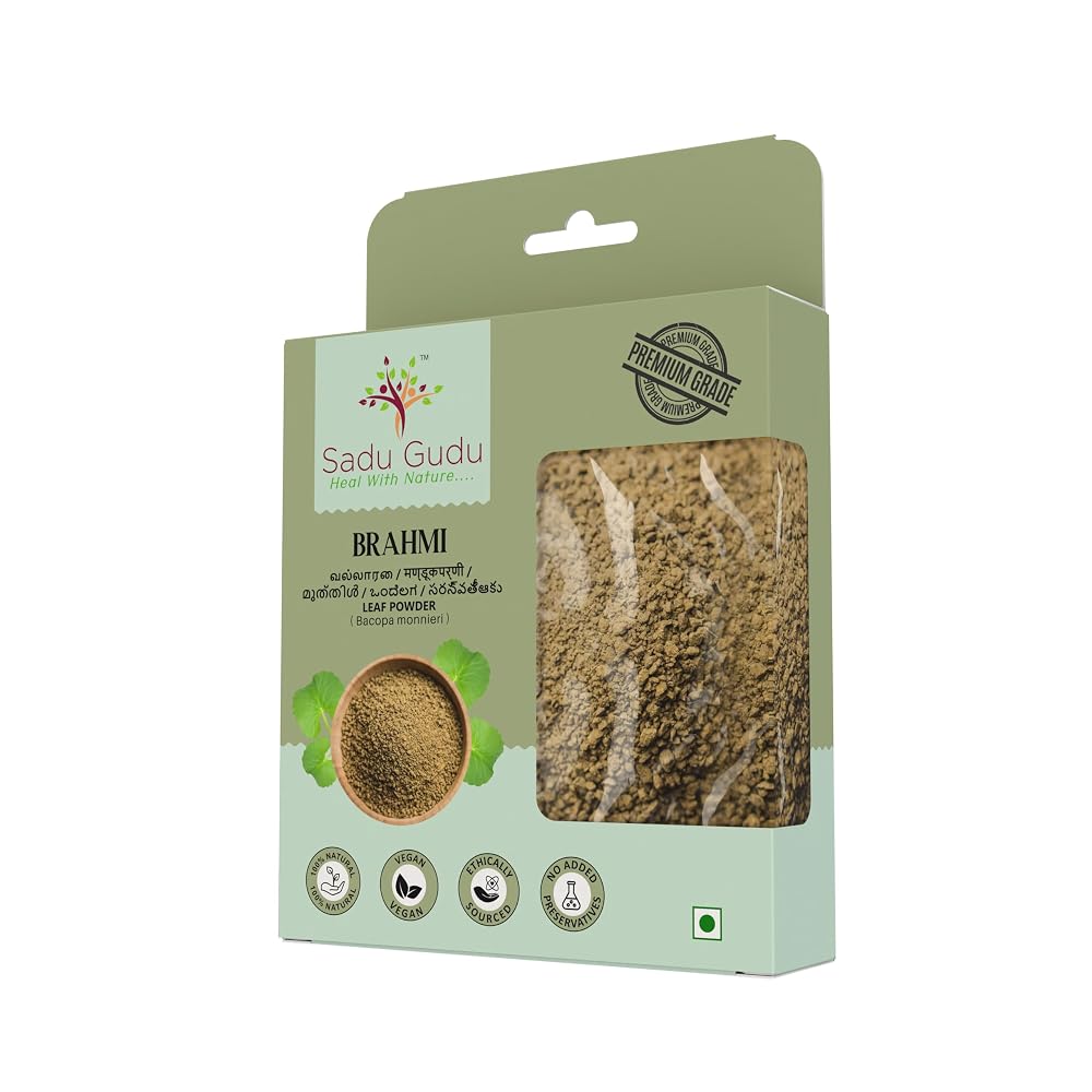 Sadu Gudu Brahmi Gotu Kola Centella Asiatica Powder - 100g - image 4