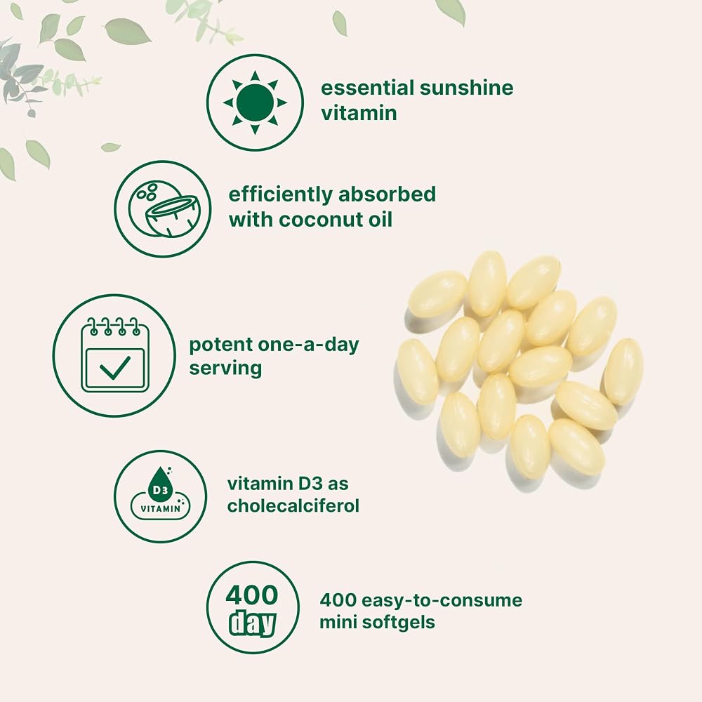 Micro Ingredients Vitamin D3 10,000 IU - 400 Softgels - image 3