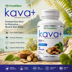 VH Nutrition KAVA+ Kava Kava Capsules Mood Support - 30 Capsules - image 2