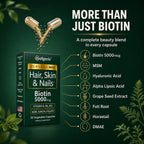 Wellgenix Purvana MAX Hair Skin & Nails Biotin 5000mcg - 60 Capsules - image 4