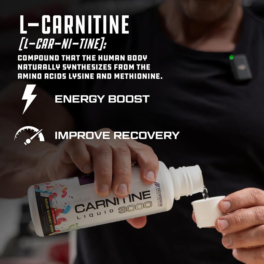 Cutler Nutrition Liquid L-Carnitine Fat Burner Supplement with Acetyl