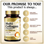 Hello Lovely! Multi Collagen Peptides for Women & Men - 2400mg