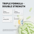 Total Natural 4-in-1 Glucosamine Sulfate Joint Support - 150 Capsules - image 4