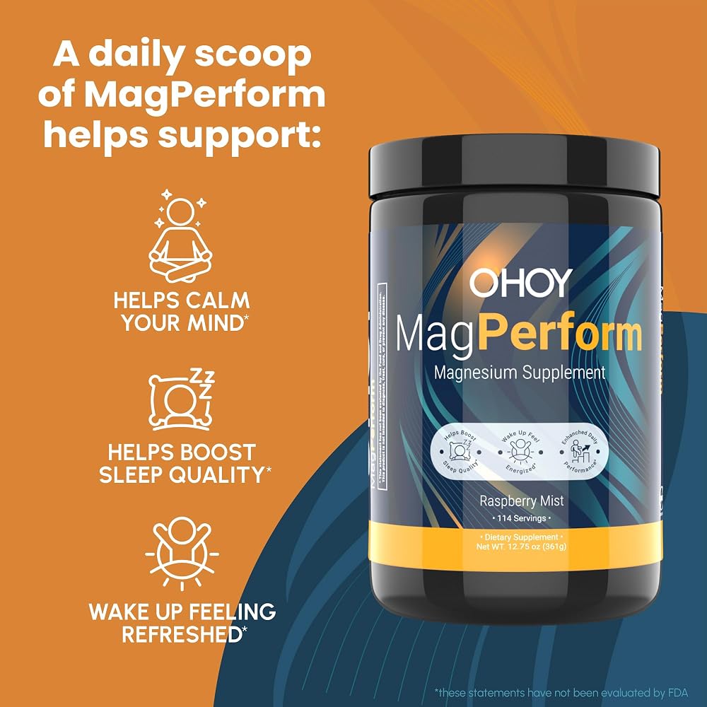 O'HOY MagPerform Magnesium Citrate Powder for Sleep - 114 Servings - image 3