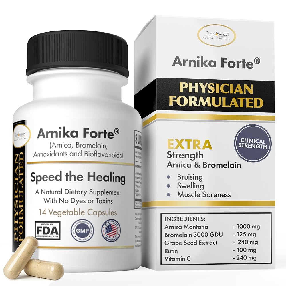 DermAvance Arnika Forte Swelling & Bruising Reducer - 14 Capsules