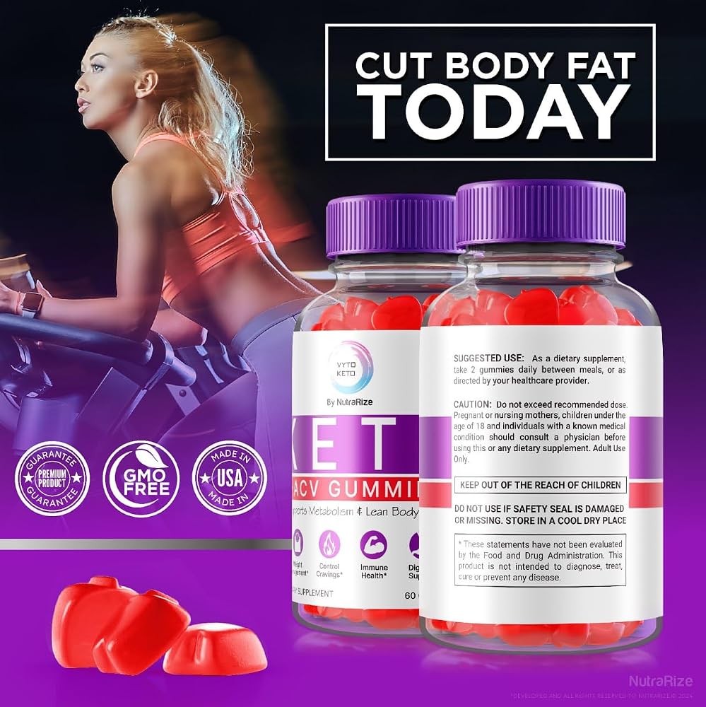 NutraRize Vyto Keto ACV Gummies Weight Loss Support - 60 Gummies - image 8
