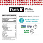 That's it. Apple + Cherry 100% Natural Fruit Bar - 12 Pack - image 3