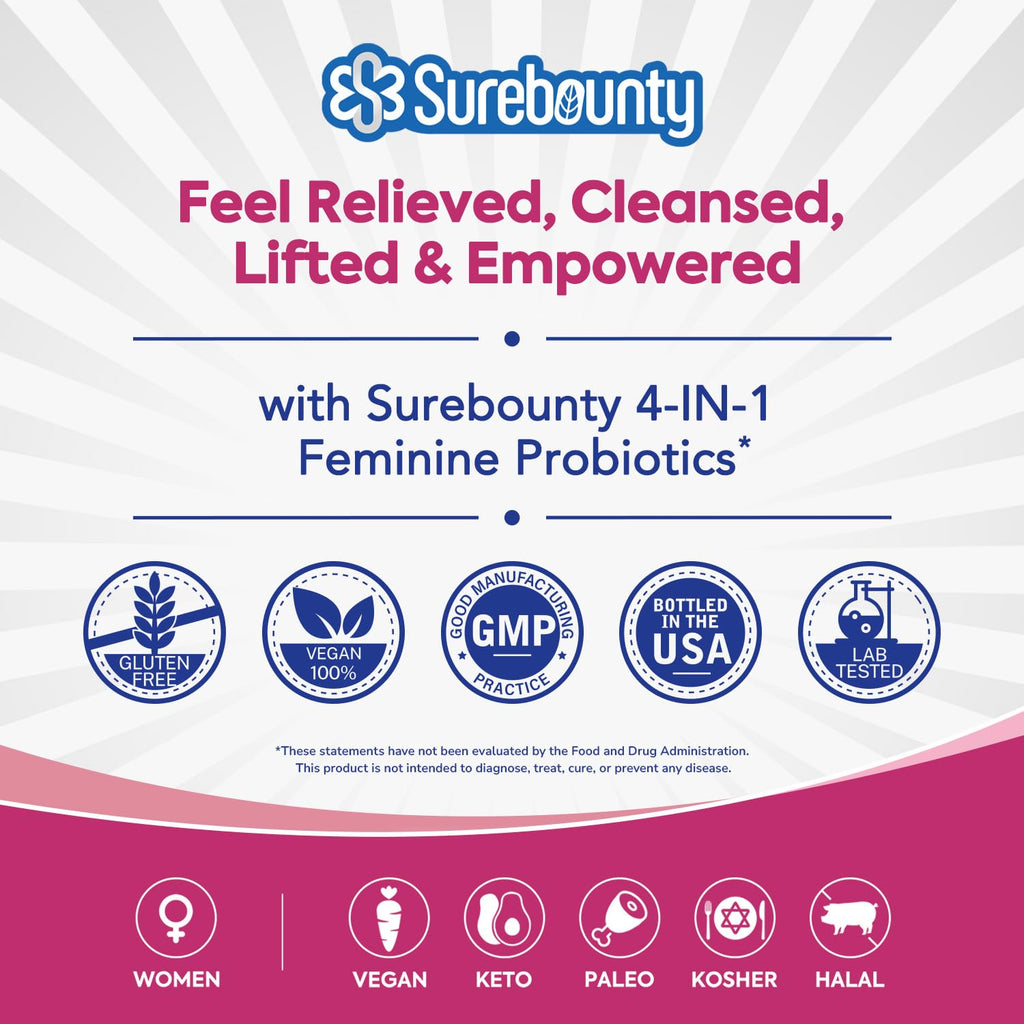 Surebounty Probiotics for Women 120 Billion CFU - 30 Capsules - image 7