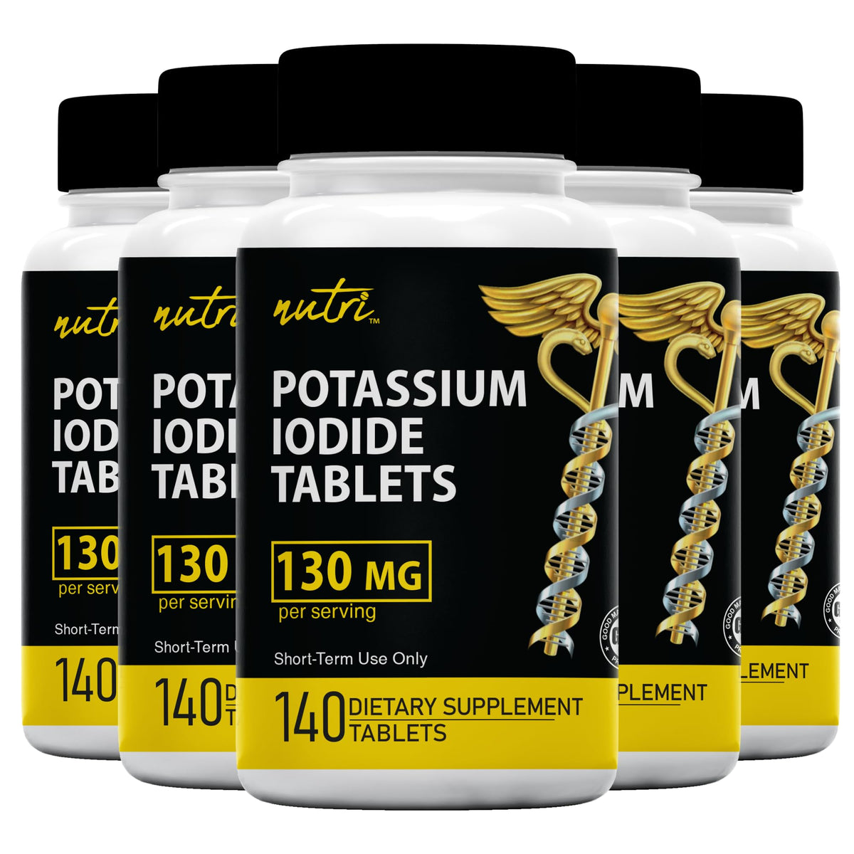 Nature's Fusions Nutri Potassium Iodide Tablets 130 mg - Travel Size