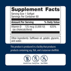 Metagenics Vitamin D3 5000 IU Immune Support - 60 Softgels - image 6