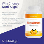Nutri-Align Mega Vitamin C 1000mg with Zinc & Iron - 120 Capsules - image 3