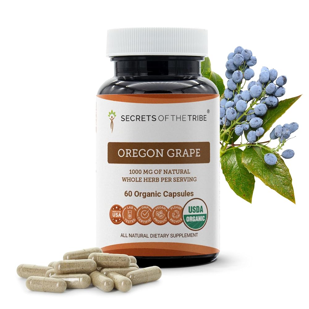 Secrets of the Tribe Oregon Grape USDA Organic Capsules