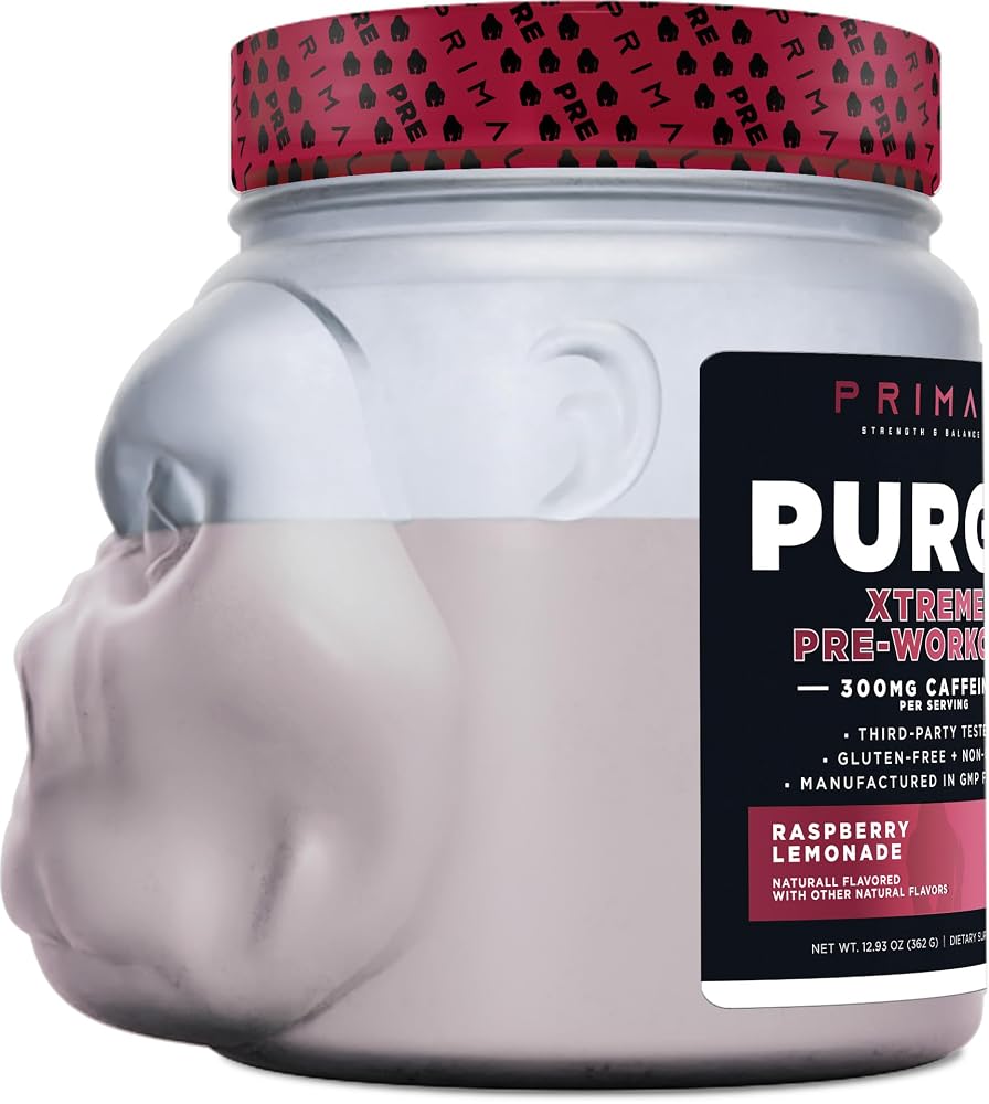 Primal Purge Xtreme Pre-Workout Powder Raspberry Lemonade - 20 Servings - image 4