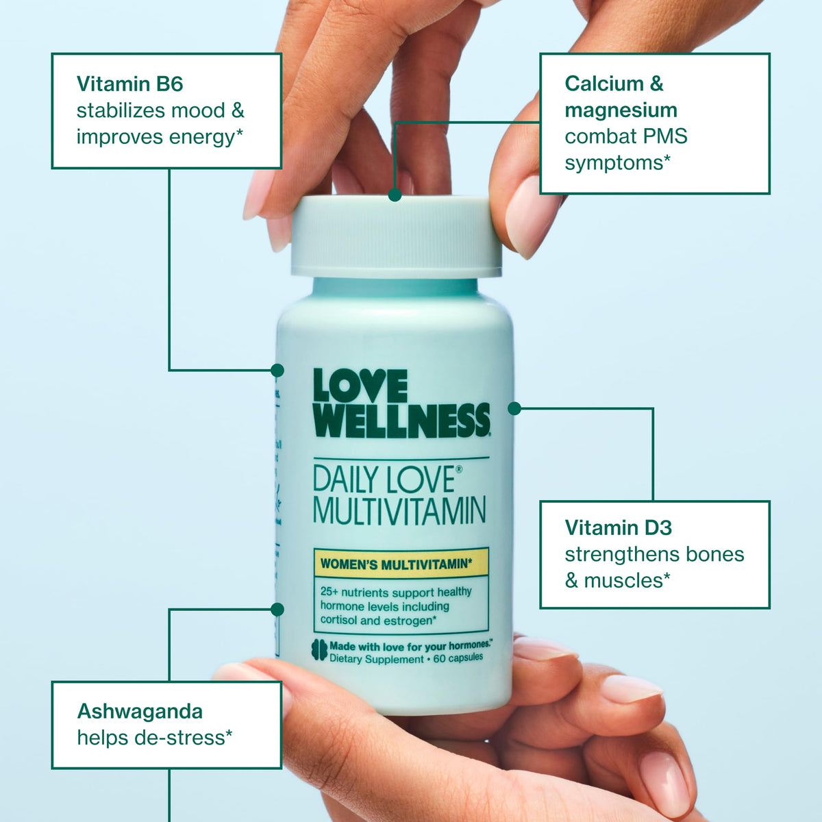 Love Wellness Daily Love Multivitamin for Women - 60 Capsules - image 3