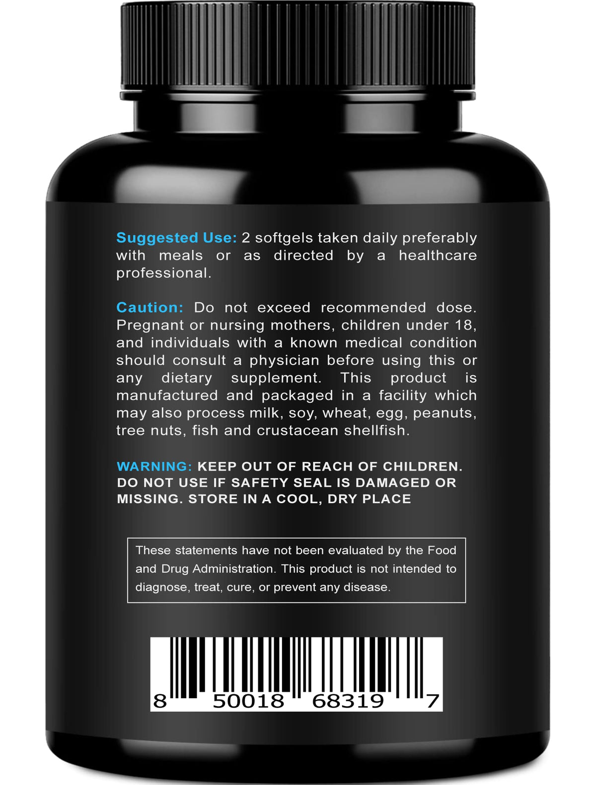 NURTURLY Omega 3 Fish Oil 2000mg Enteric Coated - 120 Softgels - image 2